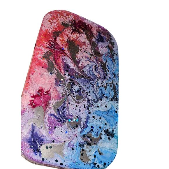 Tinkerbell Tray Glitter Colorful Epoxy Decorative Tray Handmade - Picture 4 of 4